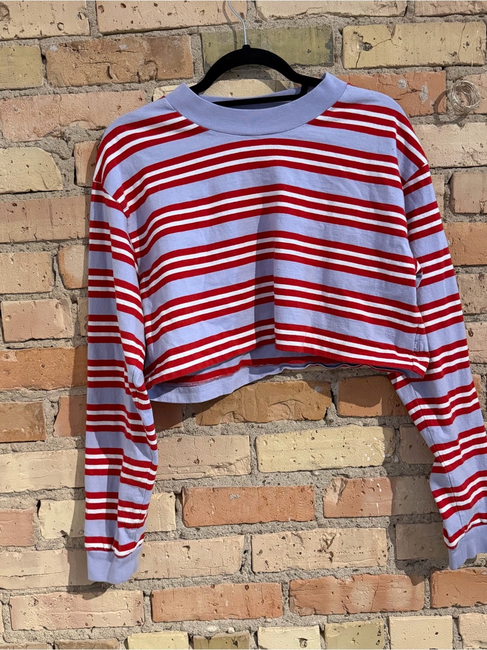 Aritzia TNA long sleeve striped top